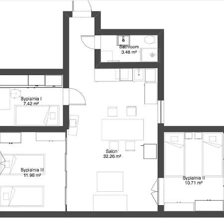 Sunhouse 300 M Beach, 50 M Monte Cassino Appartamento Sopot